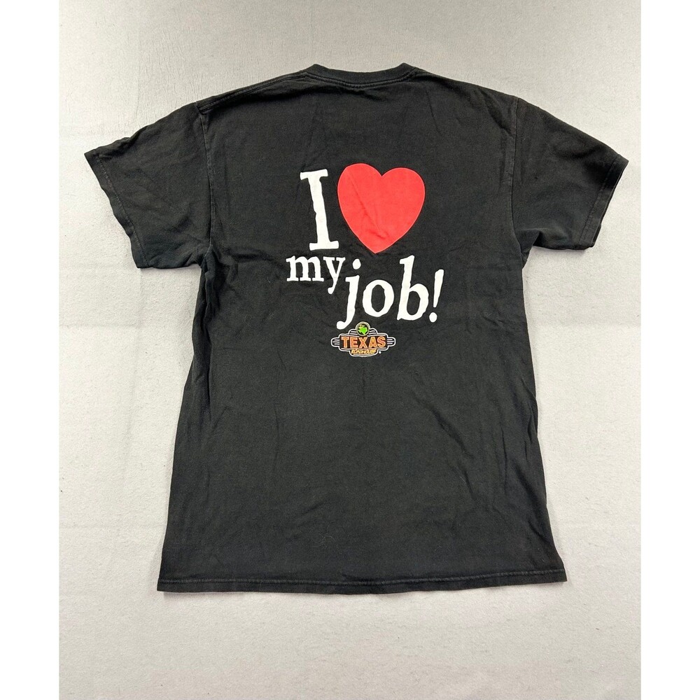 Texas Roadhouse “I Love My Job” Unisex Shirt Black Large